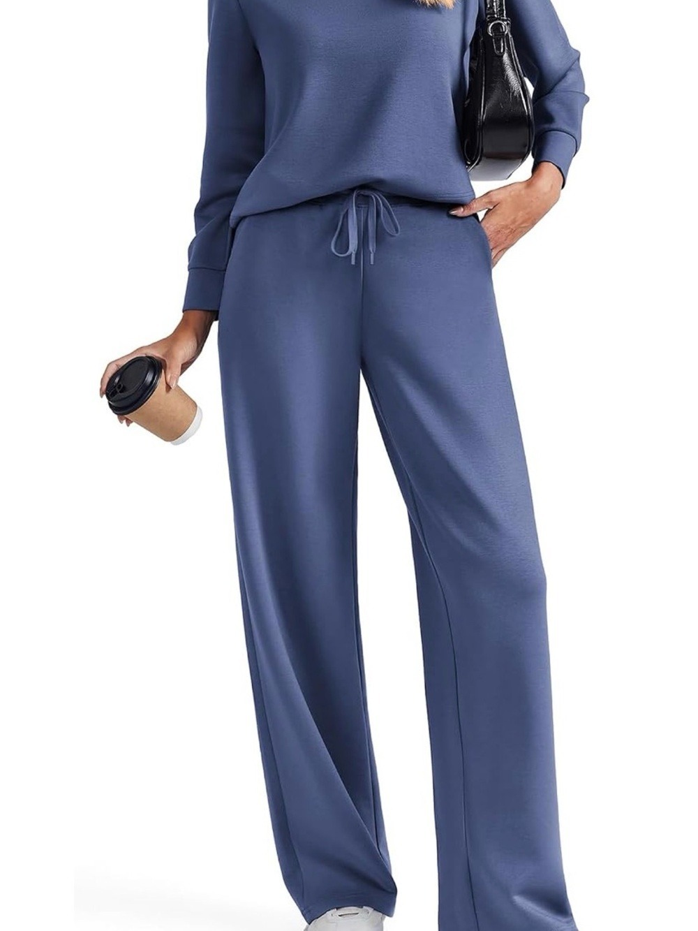 Pinspark Navy Blue Petite Sweatsuit Set Small NWT - Picture 2 of 4